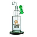 Dab Rig Side Neck Shower Head Dab Rig 10" (Tsunami Glass)