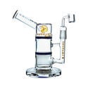 Dab Rig Side Neck Honey Turbine 9" (Tsunami Glass)