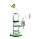 Dab Rig 8″ Turbine con Doppio Percolatore (Tsunami Glass)