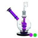 Dab Rig Shower Head Side Neck Dome 8" (Tsunami Glass)