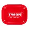 Vassoio per rollare metallico “Tyson Amsterdam” rosso (TYSON 2.0)