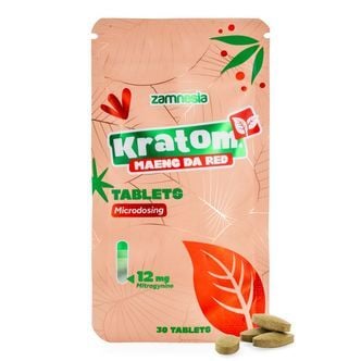 Compresse di kratom Maeng Da rosso (Zamnesia)