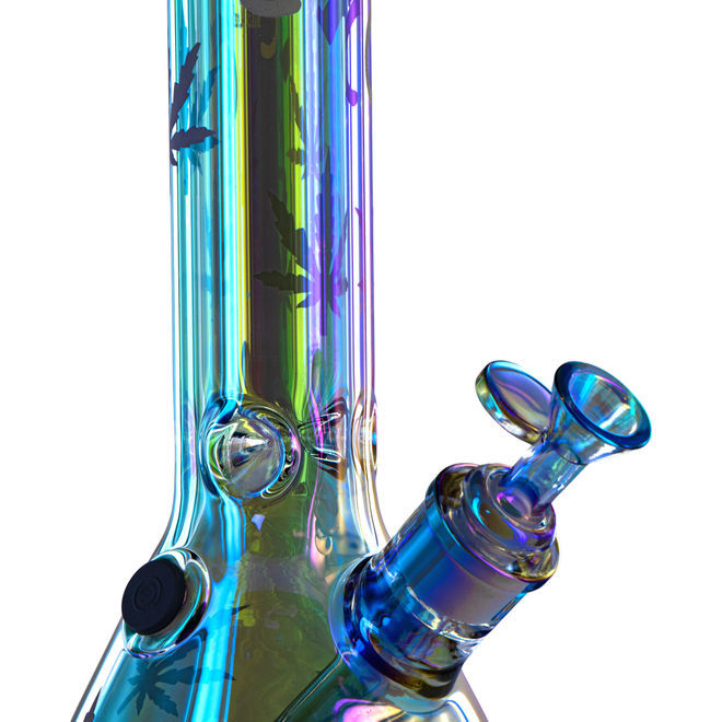 Ice Bong Rainbow a Forma di Becher | Black Leaf - Zamnesia